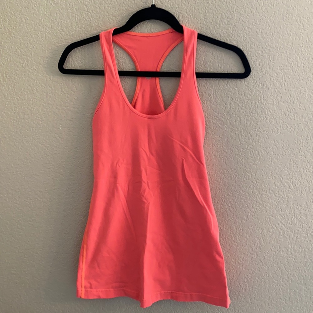 Lululemon reversible Cool Racerback Orange Red 6